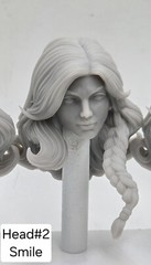 3d Printed SONJA THE WARRIOR LARGE HEAD#2 1:10 7″ SELECT DC MULTIVERSE SCALE