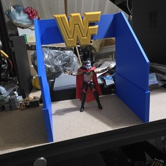 WWE Mattel Elite 90s Entrance Blue Version Accessory Diorama