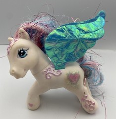 My Little Pony G3 Star Catcher Figure White Pegasus Blue Pink Silver Hair/Wings