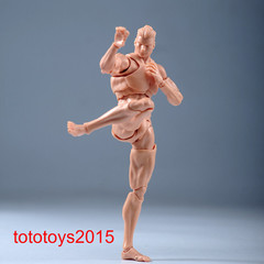 Romankey 1/12 Yellow Super Flexible Man Body 6”Joint Action Figure model Doll
