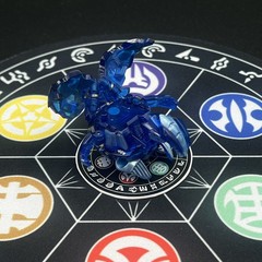 Bakugan Rubanoid Blue Aquos Translucent Gundalian Invaders DNA 620G READ
