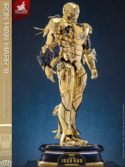 HOTTOYS HT MMS764 Iron Man Electroplated Bright Gold MK3 Limited Edition Figure