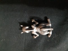 Vintage Tomy Pokemon Silver Metallic Mewtwo Figure
