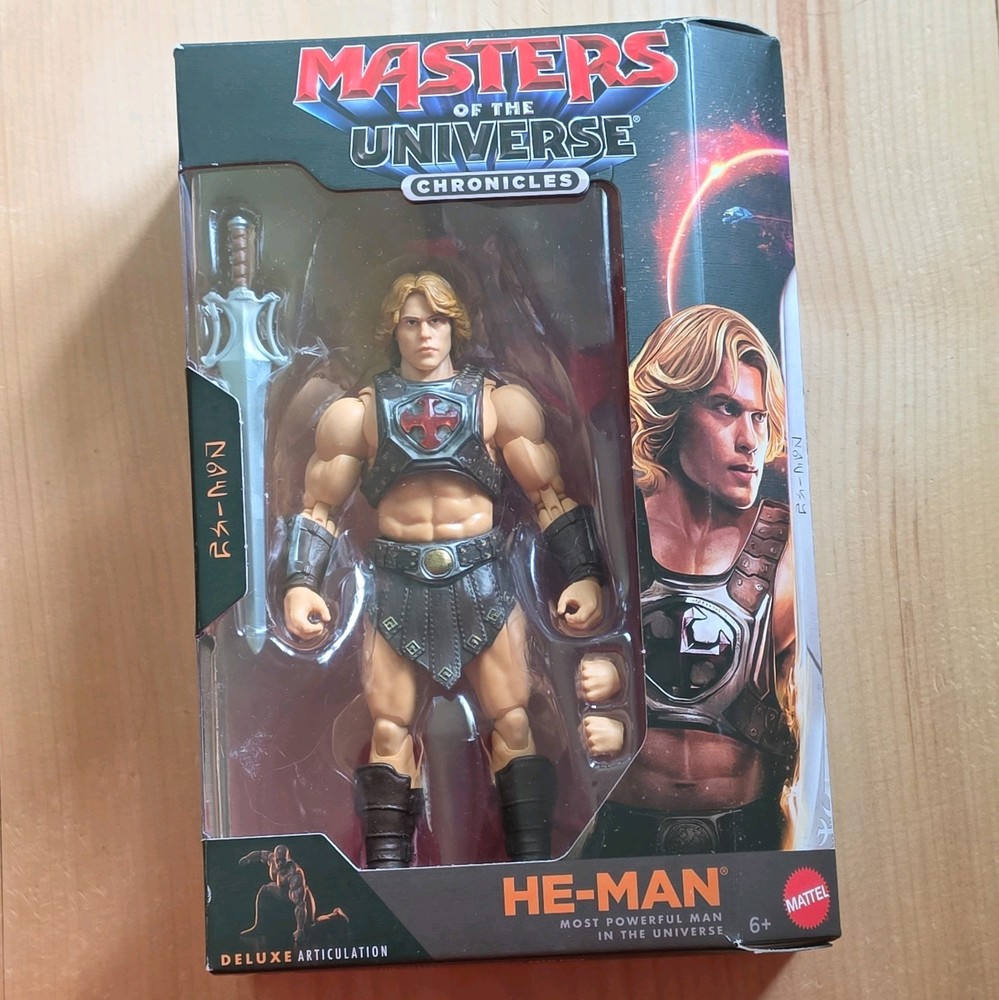 MOTU Masters of The Universe Chronicles Deluxe HE-MAN Premium Variant Figure