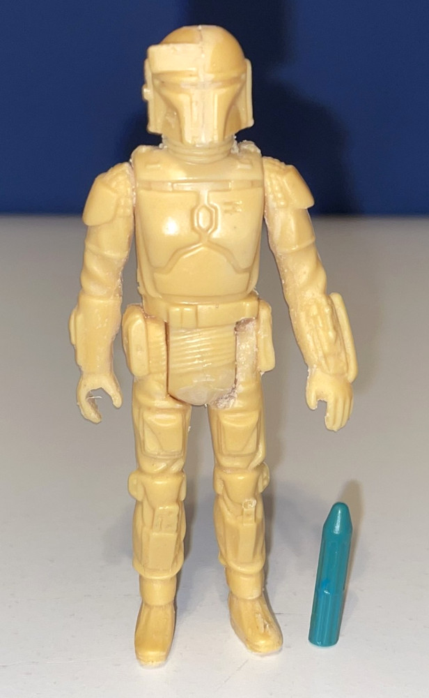 Custom Vintage STAR WARS L-Slot Rocket Firing Boba Fett Replica 3.75″ Figure Tan