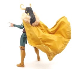 SU-C-LDLK: 1/12 Wired yellow cape for Marvel Legends Lady Loki Agent of Asgard