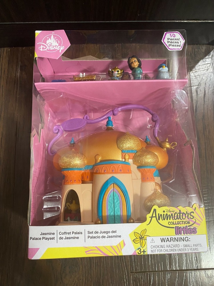NIB Disney Animators’ Collection Littles Jasmine Palace Play Toy Set Aladdin Abu