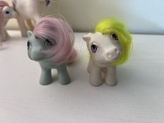 MLP My Little Pony G1 Lot of 4 — 3 Babies, One Adult Unicorn TLC
