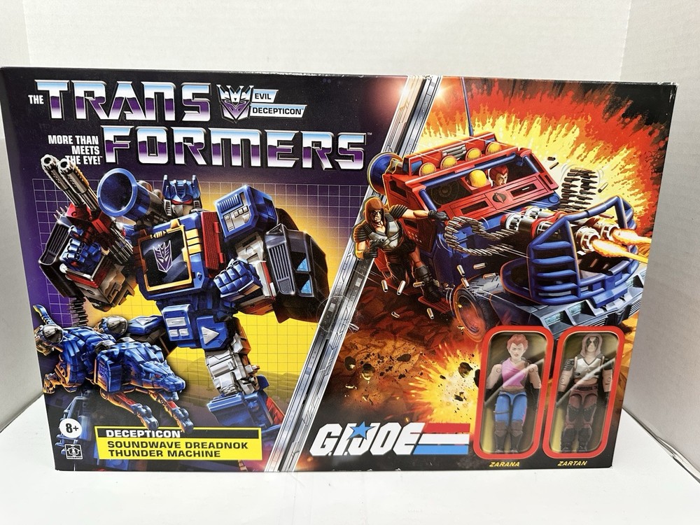 G.I. Joe Transformers Soundwave Dreadnok Crossover Zartan & Zarana 3.75″ Figures
