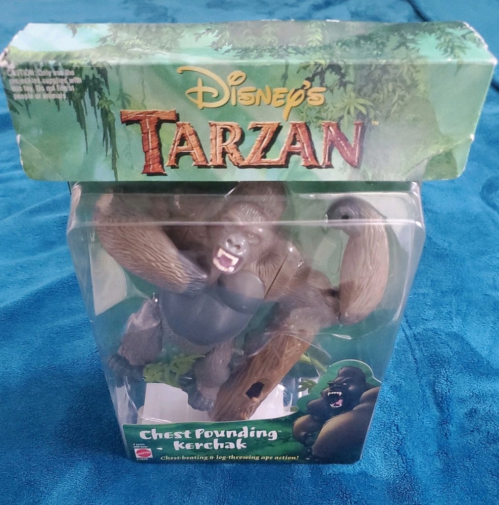 Disney Tarzan Chest Pounding Kerchak .Box has some storage damage but unopened