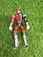 Red & Silver Power Ranger Style Action Figure 5.5″ Articulated