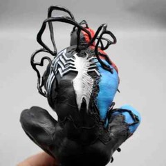 Symbiotic Spider-Man Venom Action Figure LED 38cm PVC Statue Model Collectables