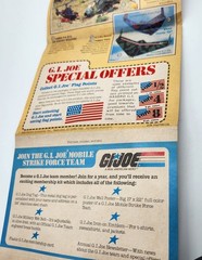 Gi Joe Cobra action figure Product insert poster Hasbro 1983 Product insert vtg