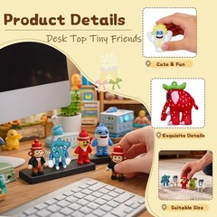 24PCS Brainrot Figure Set – Italian Character Display, Desk Decor & Gifts for Fa