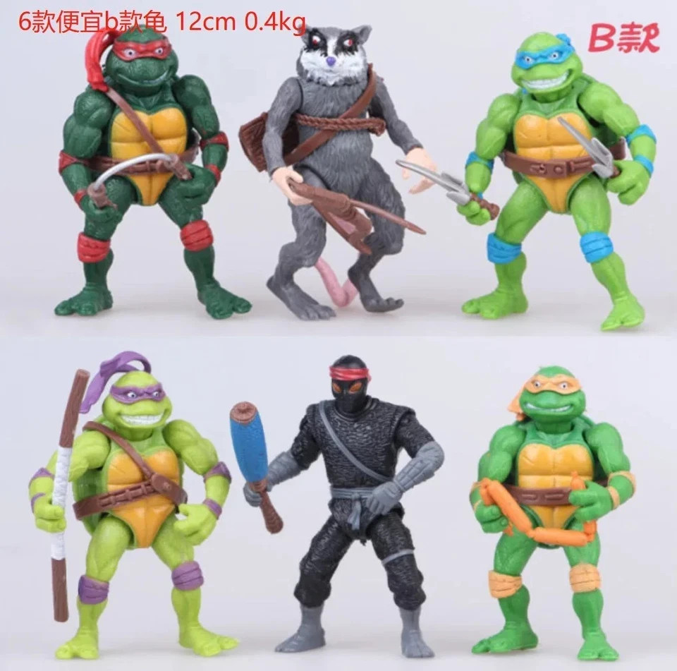 4 PCs Movie Teenage Mutant Ninja Turtles Classic Collection Action Figures