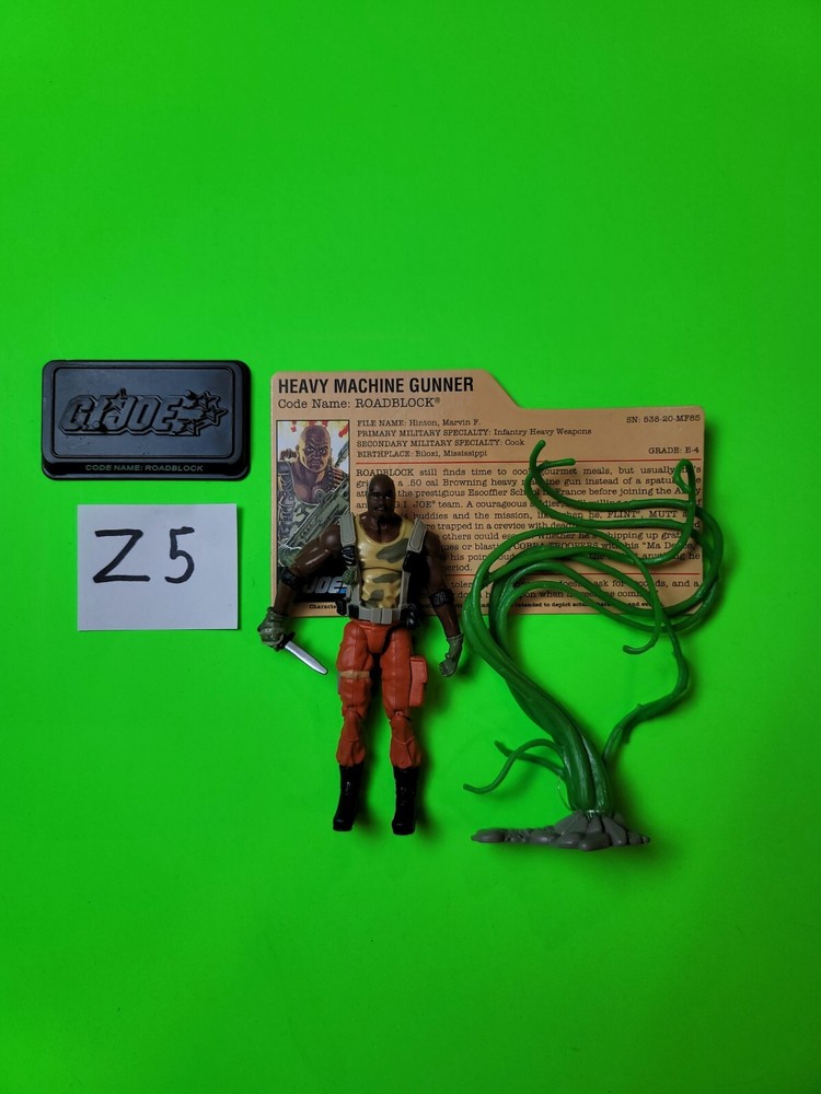 Roadblock DVD Battles V18 G.I. JOE COBRA 25th LOOSE Complete Z5