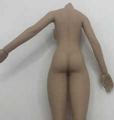 1/6 Female Flexible Seamless Doll Body For 12″ Greyish Posable Action Figure D