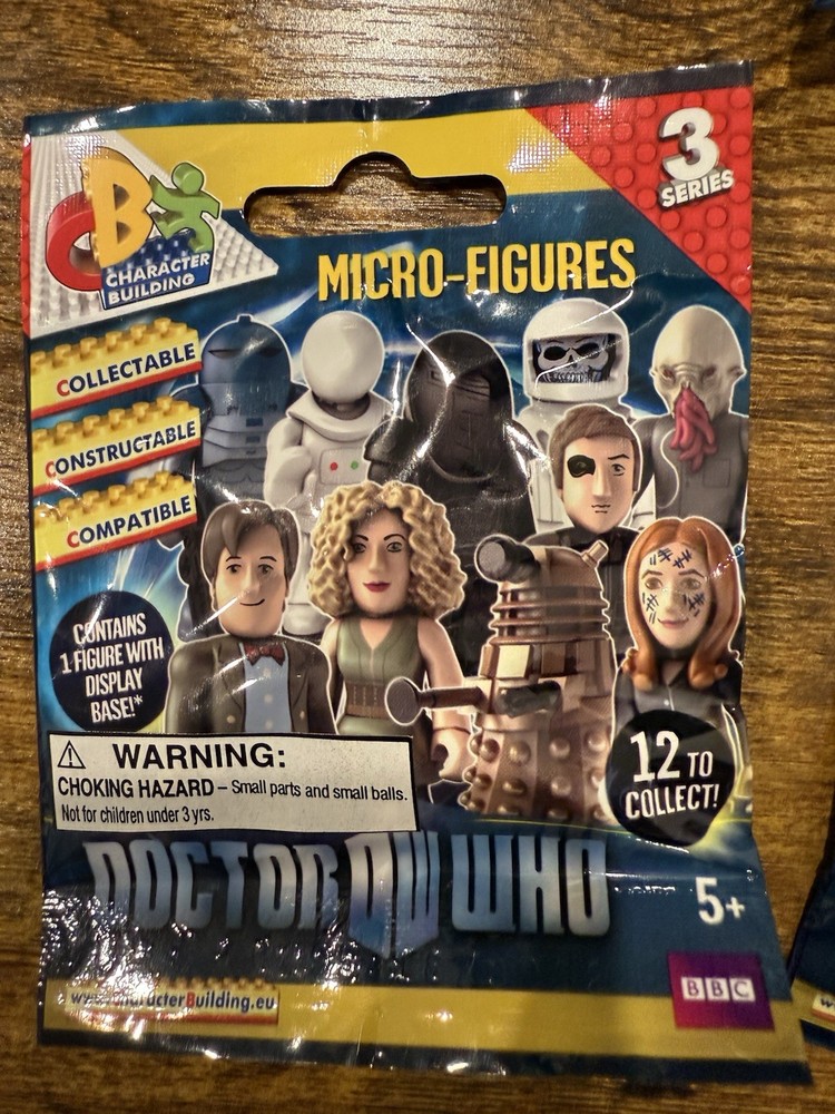 Character Building Doctor Who Micro Figures Wave 3 SEALED Lot Of 24 Blind Packs.