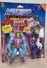 2 X Masters of the Universe Retro Play Skeletor & He-Man Deluxe Set Damaged PKG