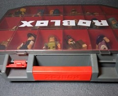 R0BL0X Figures Mixed Lot of Figurines Toys With Case & Accessories