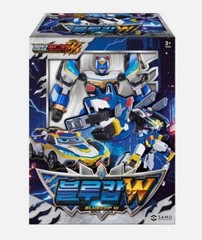 Metal Cardbot W Season 3 BLUE COP W Transformer Robot Police Car Figure Toy 2025