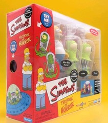 W@W NeW Boxed Simpsons Treehouse of Horror Alien Spaceship Homer, Kang and Kodos