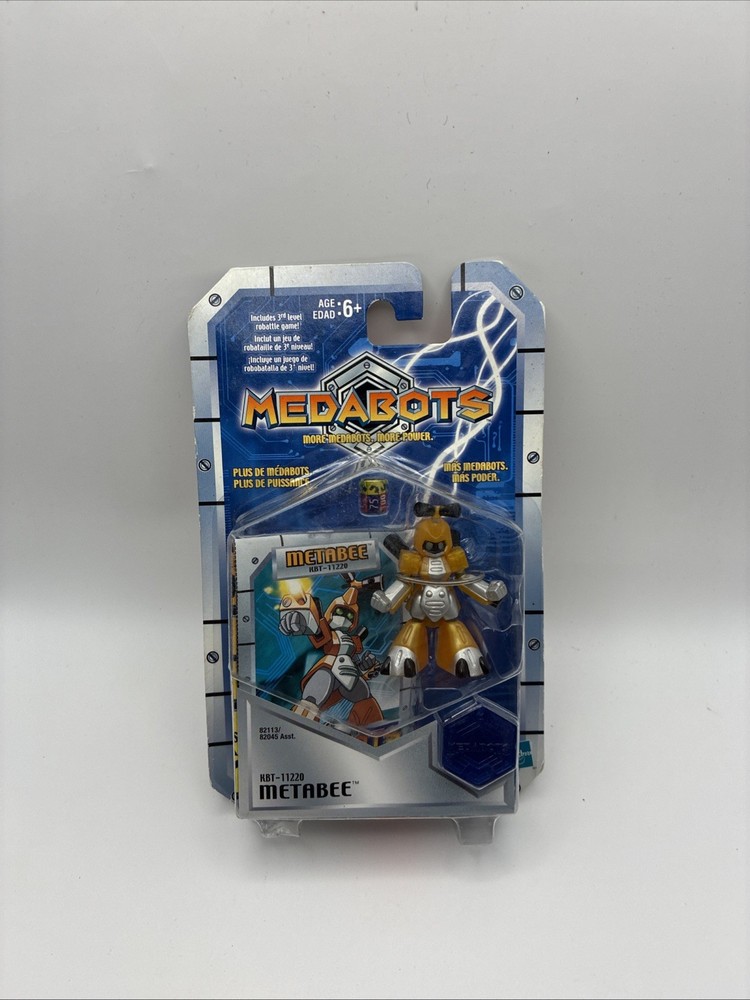 2001 Hasbro Medabots Metabee Action Figure Robot Includes Card And Poster