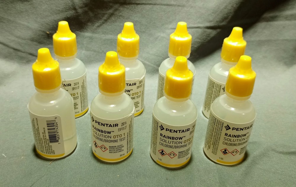 Lot Of 8 Pentair Rainbow Solution R161025 1 Oz Each
