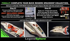 51 MEGO alike Buck Rogers Shuttle STICKERS for 1979 Fisher Price 325 Alpha Probe