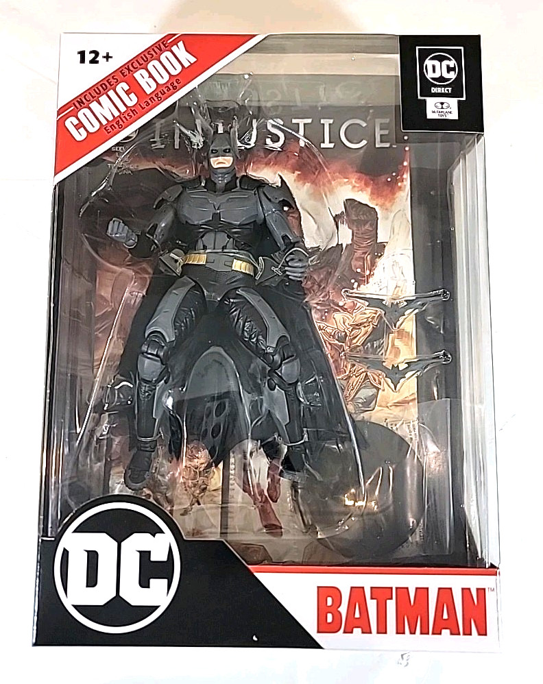 McFARLANE Toys DC Batman 7IN figure W/ Exclusive Injustice Comic 12+