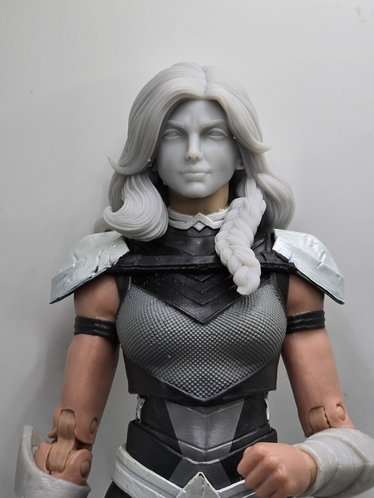 3d Printed SONJA THE WARRIOR LARGE HEAD#2 1:10 7″ SELECT DC MULTIVERSE SCALE