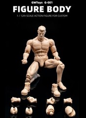 GWToys 1/12 G001 Male Man Painting Flexible Muscle Action Figure Body