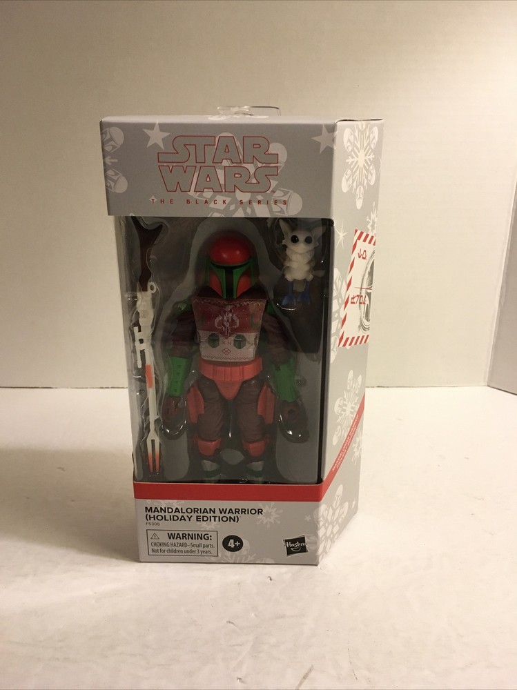 STAR WARS MANDALORIAN WARRIOR 2022 HOLIDAY EDITION BLACK SERIES 6″ FIGURE SEALED