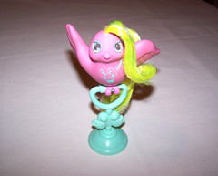 1987 Hasbro G1 My Little Pony Fairy Tails Tricky Tails Bird With Perch And Comb