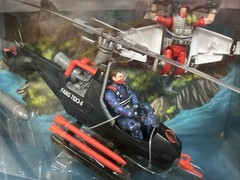 GI Joe 25th Anniversary Toys R Us COBRA FANG Helicopter CLAW Viper Pilot Figures