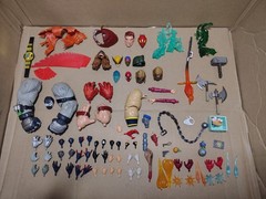 Marvel Legends DC Multiverse Parts Accessories Lot 50+ Items See Pics