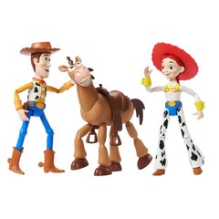 Disney Pixar Storytellers Toy Story Woody, Jessie & Bullseye Posable