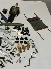 GI Joe Lot With Clothes And Accessories Weapons Ammo Figures