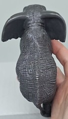 Mojo African Elephant Figure 2015 Safari Toy, Trunk Down Plastic FREE SHIPPING