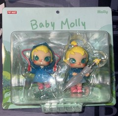 POP MART Baby Molly Funny Raining Day Figure Set Sealed Jump Rope Umbrella