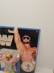 WWE Retro Series 9 Macho Man Randy Savage Figure WWF Mattel in Defender Case