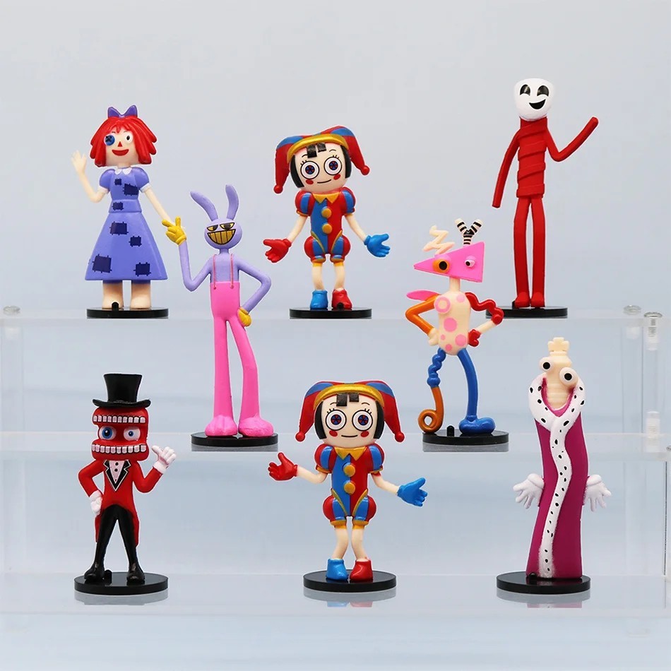 8PCS Amazing Digital Circus Figure Set Cartoon Model Toy Kids Gift