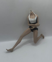 1/6 Female Flexible Seamless Doll Body For 12″ Greyish Posable Action Figure D