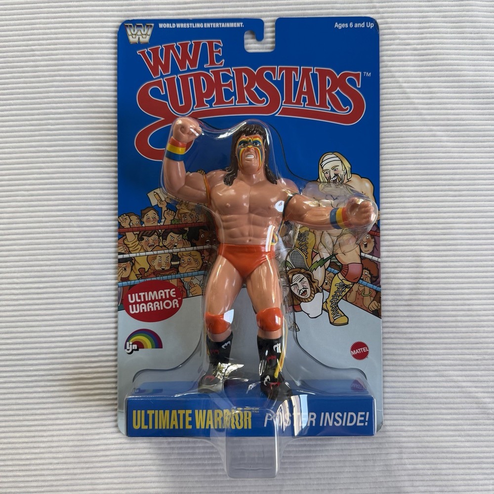 Mattel WWE LJN Superstars Ultimate Warrior 8″ Blue Card Action Figure SEALED