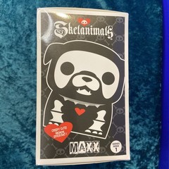 Skelanimals Maxx Bulldog White Vinyl Figure NEW Rare Misprint Hasbro