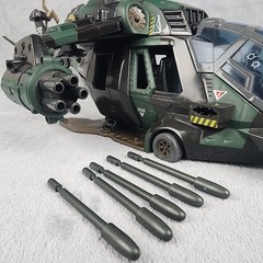 GI Joe Night Attack Chopper 2002 Hasbro Sound Attack Helicopter Vehicle