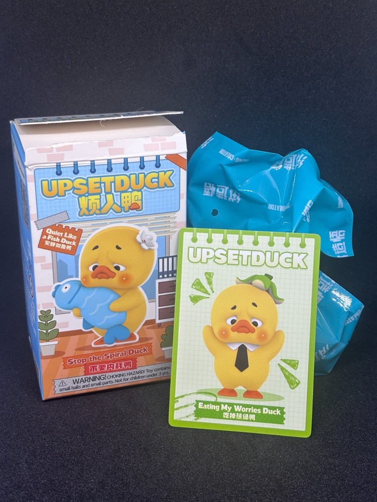 UPSETDUCK Stop the Spiral Blind Box figure : Eating My Worries Duck upset NEW