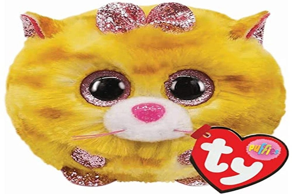 TY UK Ltd 42507 Tabitha Cat Puffies Plush Toy, Multicoloured, 7cm