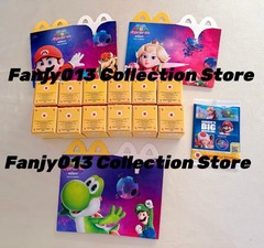 McDonalds Toy 2026 Super Mario Galaxy Plastic Toys With Clip Full Set Of 12+Book