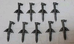 Mystic Knights of Tir Na Nog Accessory Lot: Daggers, Battle Axe & Shield *READ*